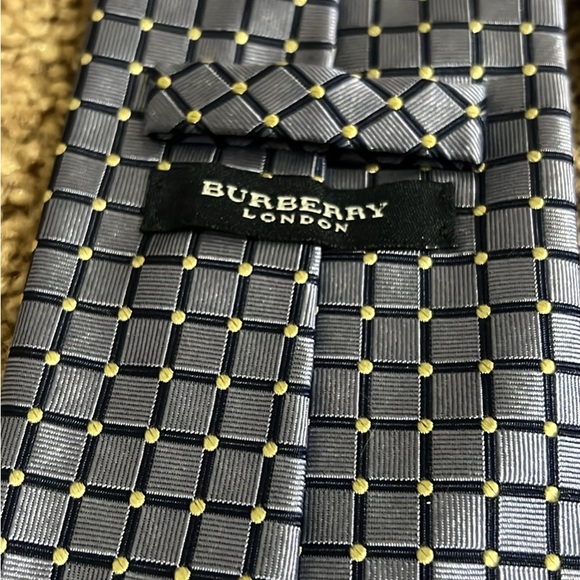 Burberry London Blue Tie Silk - Picture 2 of 5